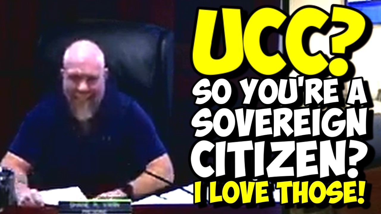 YouTube post by @TeamSkeptic for Ekster. Caption reads: Florida Judge LAUGHS In Sovereign Citizen's Face....