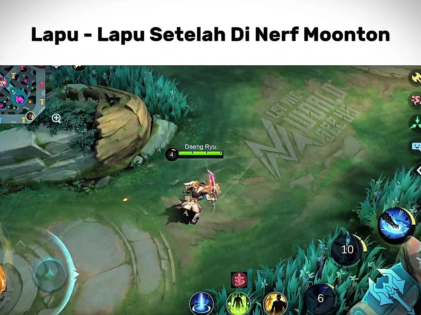 TikTok post by @lapuryu for Mobile Legends. Caption reads: [...] #Lapulapu #MLBB #MLBBIDCreator....