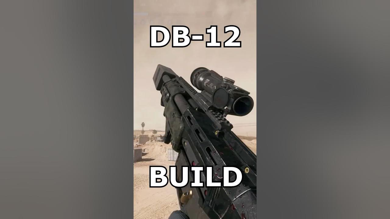 YouTube post by @OMGitsPriesT for SCUF. Caption reads: This is the BEST DB-12 Build! #bf6 #battlefield6....