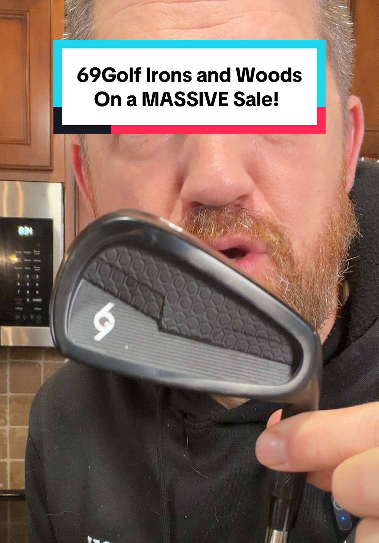 TikTok post by @jeremyreviews for 69 Golf. Caption reads: This is the cheapest I’ve EVER seen the @69 Golf....