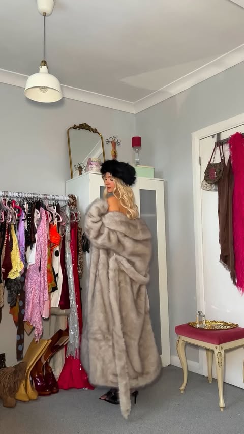 Instagram post by @amyhallimond for Boohoo. Caption reads: my party season moodboard 👄🪩🕶️✨ use code AMYH....