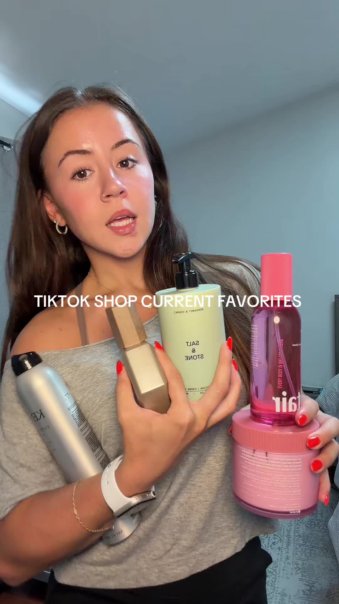 TikTok post by @notbysydney for Blake Brown. Caption reads: [...] favorites 🤍 @Kenra Professional @Blake....