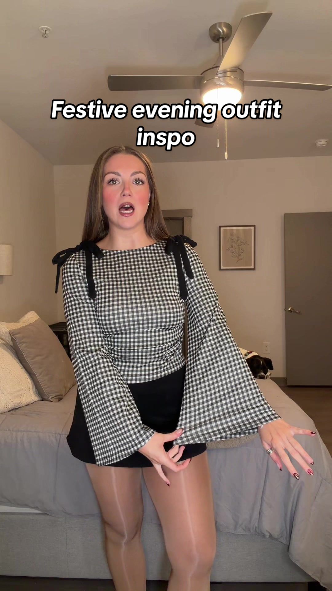 TikTok post by @nikigeorgee for Dream Pairs. Caption reads: [...] outfit inspo ⛄️ @Cider @AnotherChill @Dream....