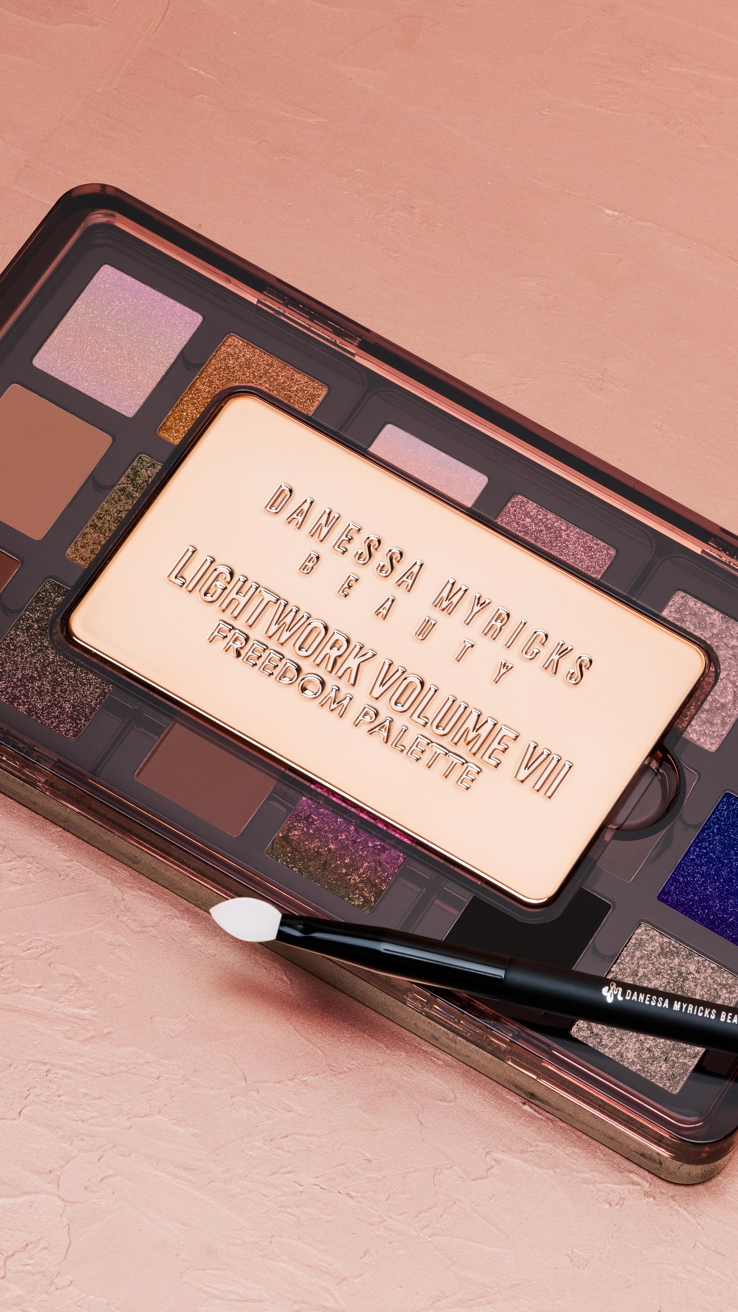 Instagram post by @danessa_myricks for Danessa Myricks Beauty. Caption reads: Meet the easiest way to depot your Lightwork VII....