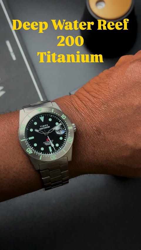 Instagram post by @watchccclx for Timex. Caption reads: Unbox with me Timex Deep Water Reef 200 with the....