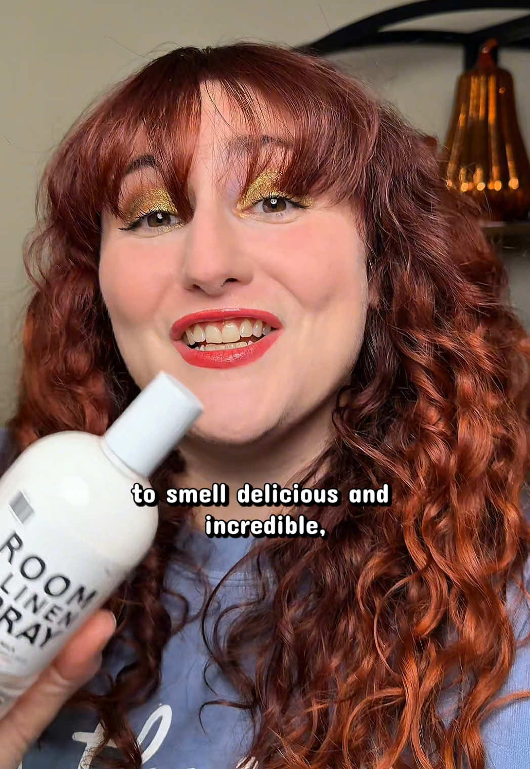 TikTok post by @candijessie for DedCool. Caption reads: [...] mochi milk room and linen spray from....