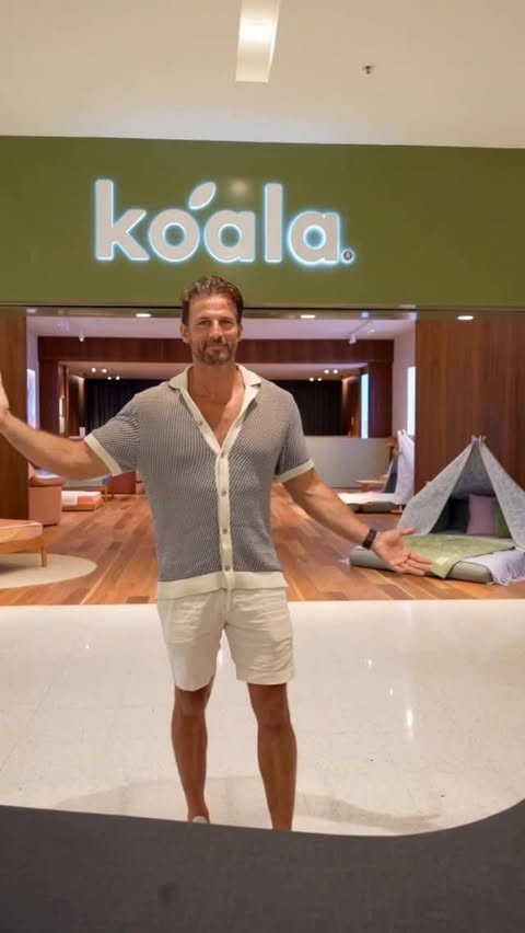 Instagram post by @mrtimrobards for Koala. Caption reads: It’s Playtime at the Sydney Koala showroom!

This....