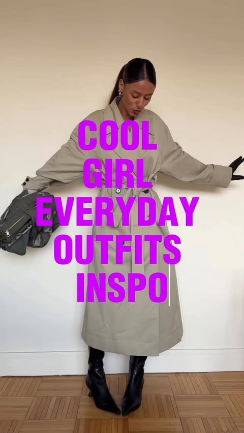 Instagram post by @elisasgn for Desigual. Caption reads: [...] Bag - thrifted Outfit 2 Coat - @desigual....