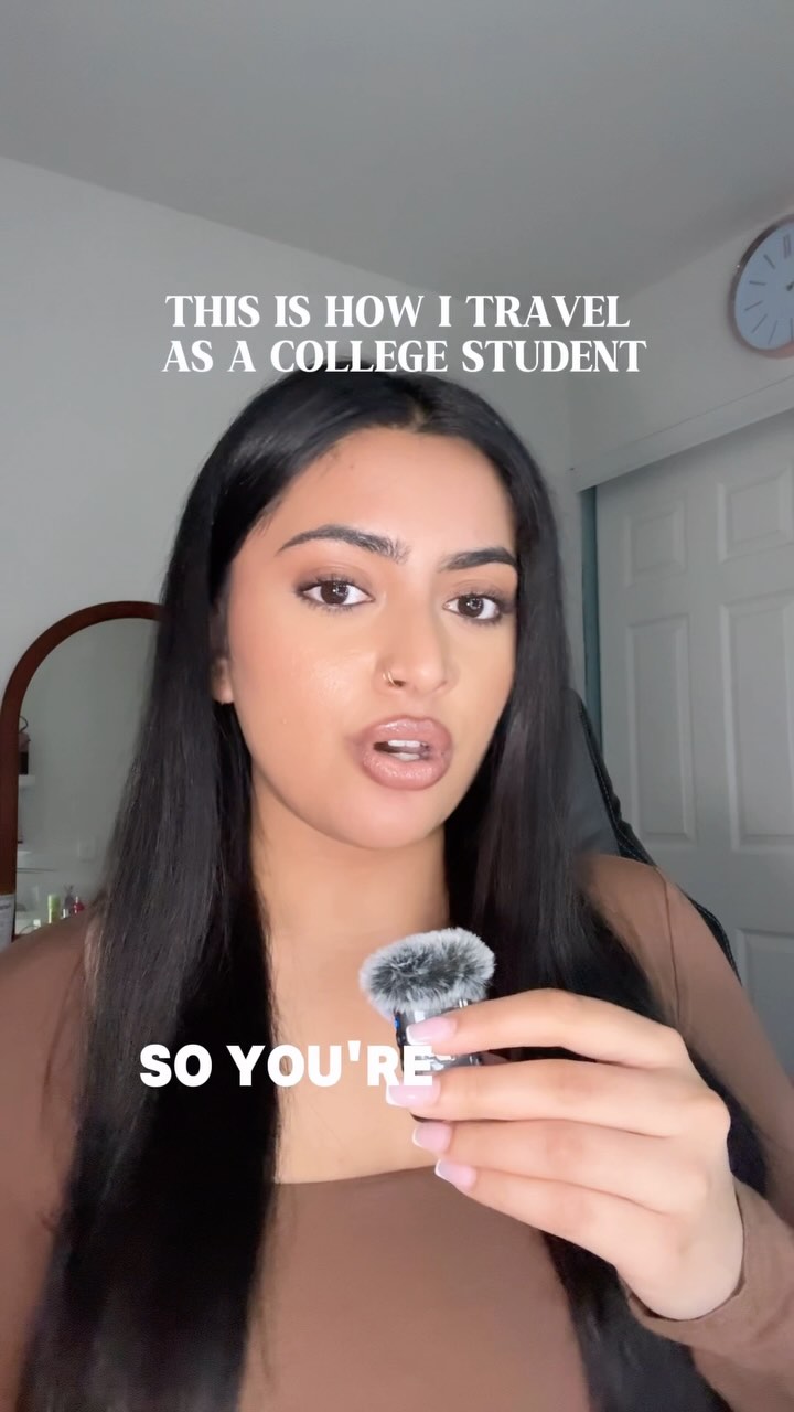 Instagram post by @sameenxhanan for Chegg. Caption reads: #sponsored 

How I Balance College, Travel, and My....