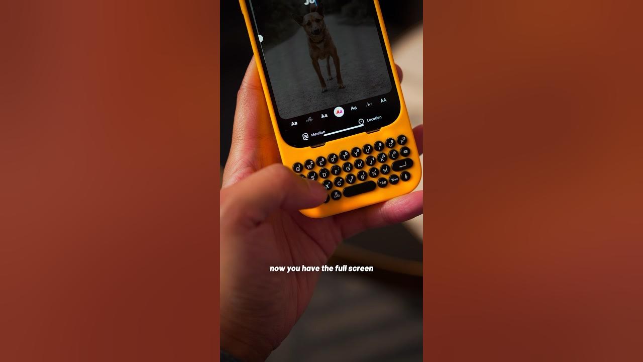 YouTube post by @jvtechtea for Clicks. Caption reads: A keyboard for your iPhone?! #clickskeys #clicks....