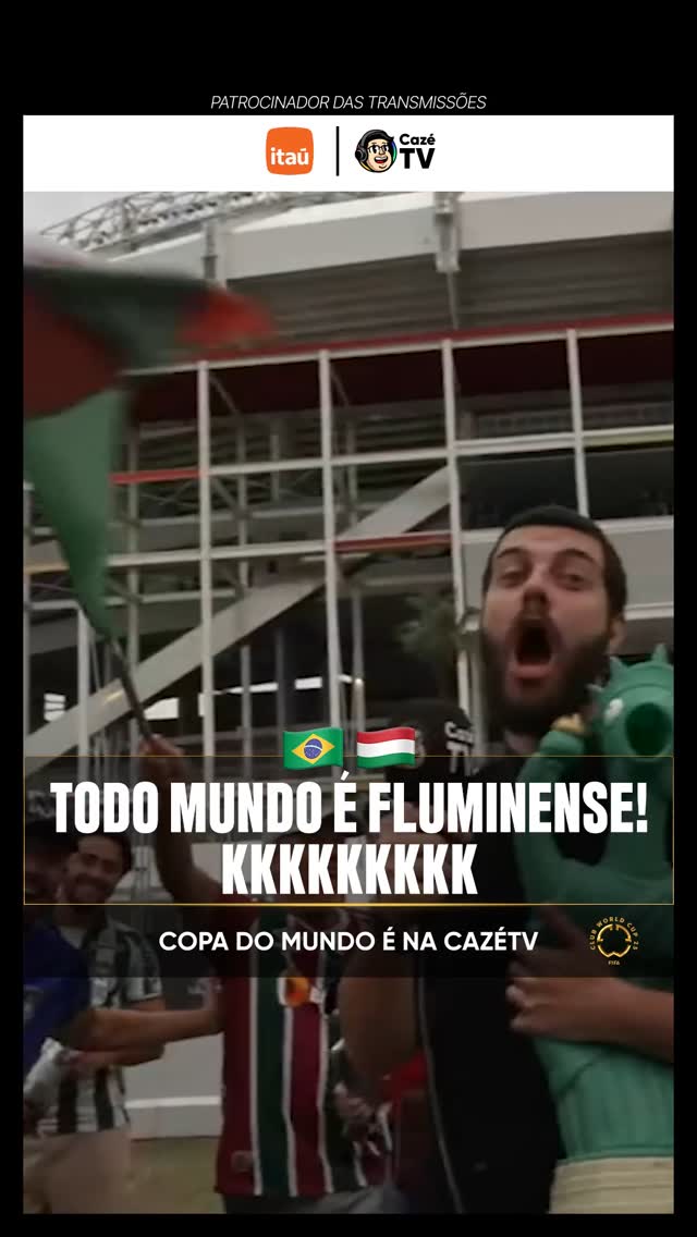 Instagram post by @defante for CazéTV. Caption reads: [...] VEM PRO COPAZONA, TAMO AO VIVO!!!....