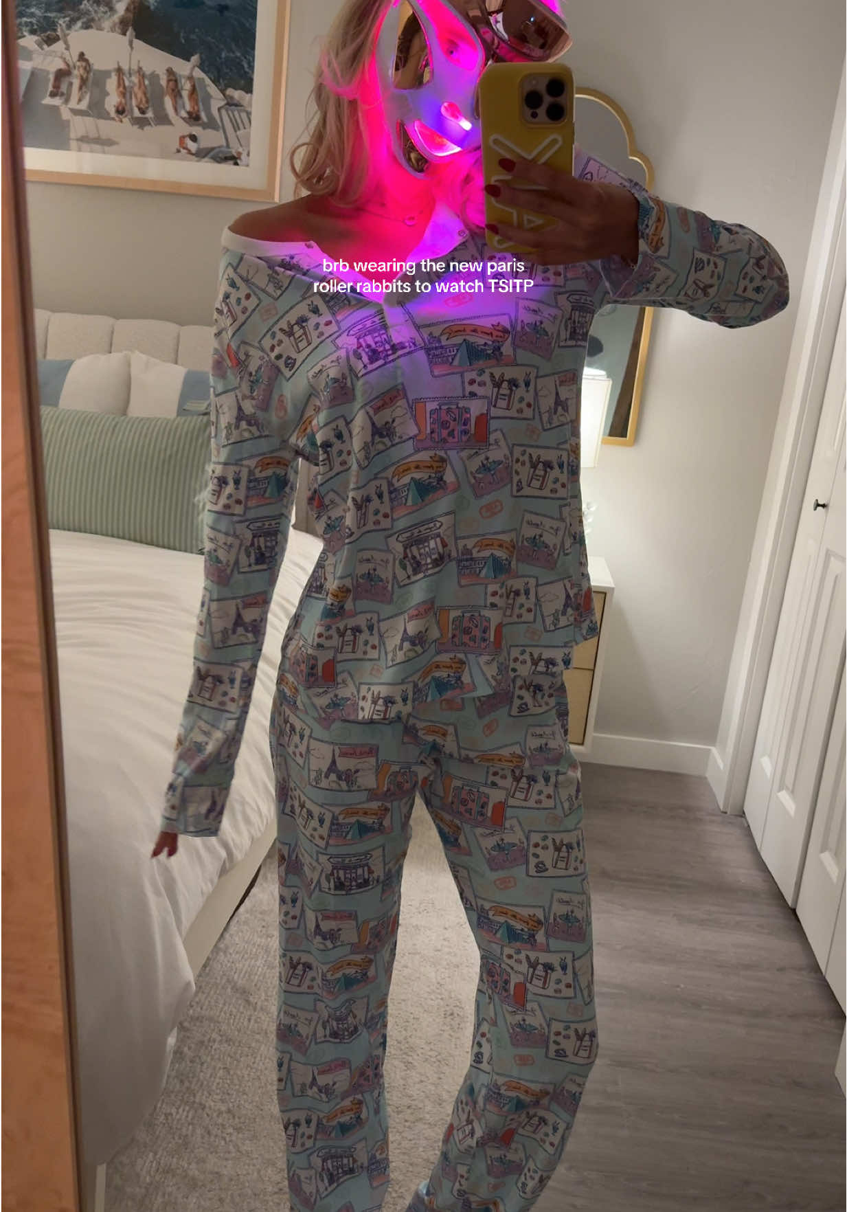 TikTok post by @annajkeyes for Roller Rabbit. Caption reads: [...] in these 🇫🇷🇫🇷 launching sep 18!! @Roller....