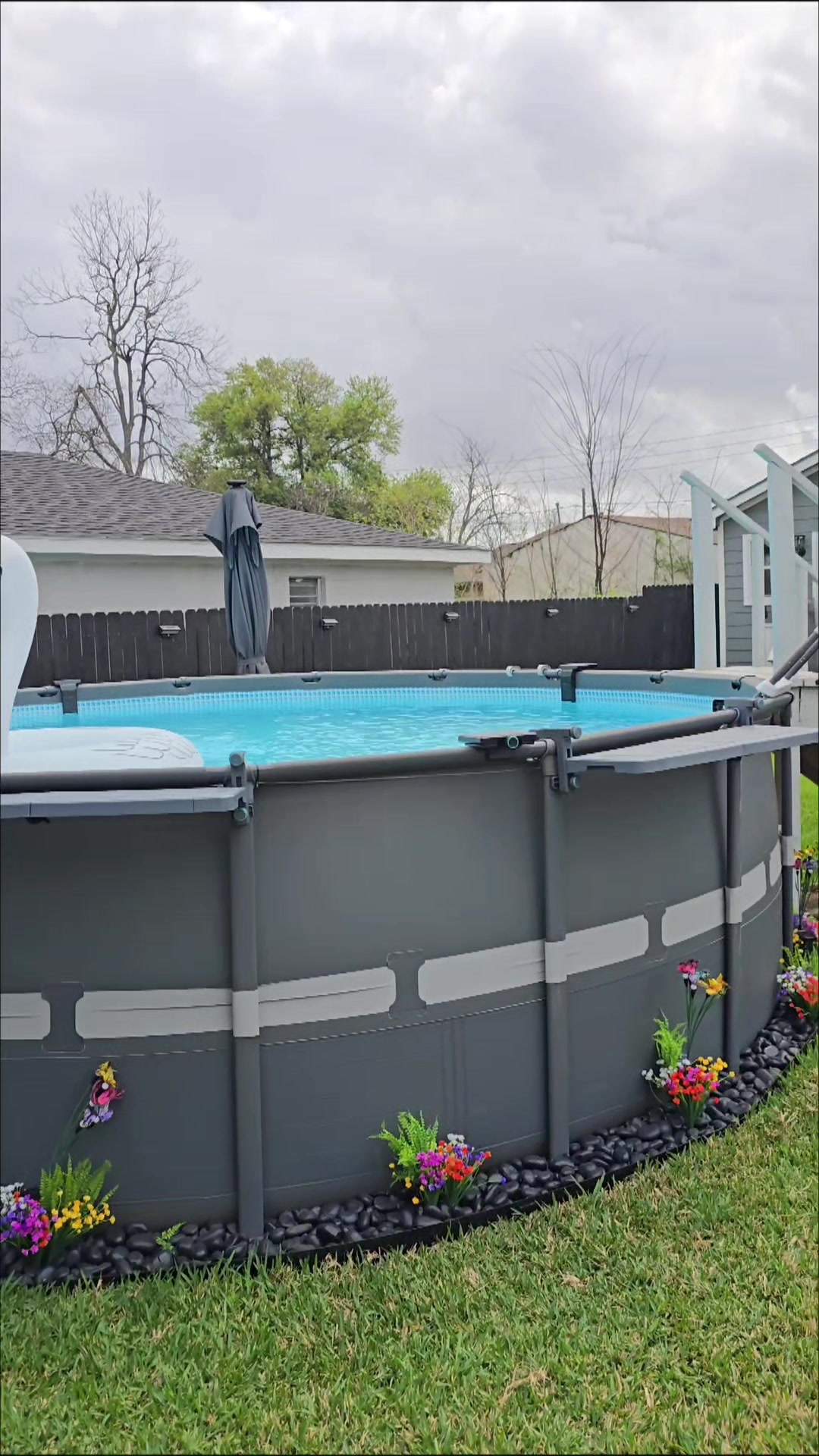 TikTok post by @homebodywithforlisa for Poolhacker. Caption reads: How to install the Poolside Bar from....