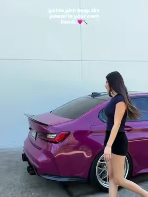 TikTok post by @autumnspooner for WolfBox. Caption reads: [...] to come and save you 🩷 #cargirl #wolfbox....