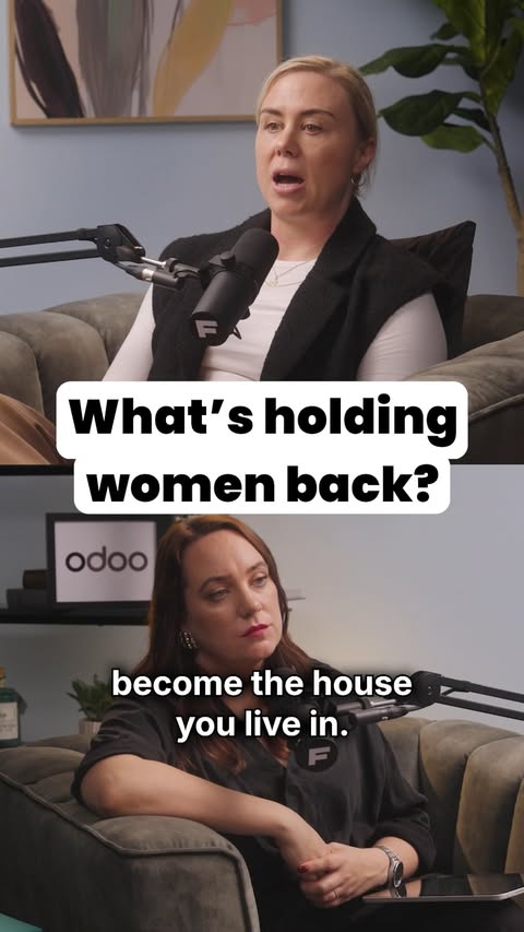 Instagram post by @springwithsarah for Odoo. Caption reads: [...] shift. This episode is supported by....