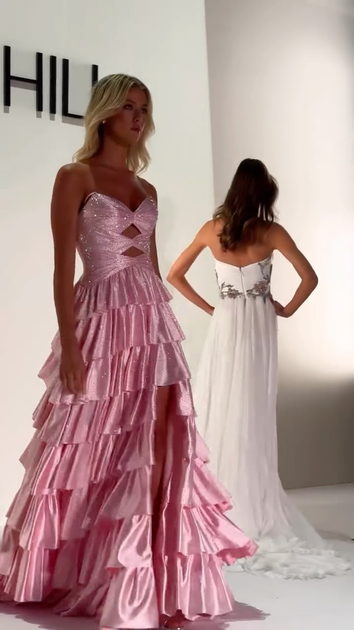 Instagram post by @brookiebarry for Sherri Hill. Caption reads: @sherrihill this new collection is....