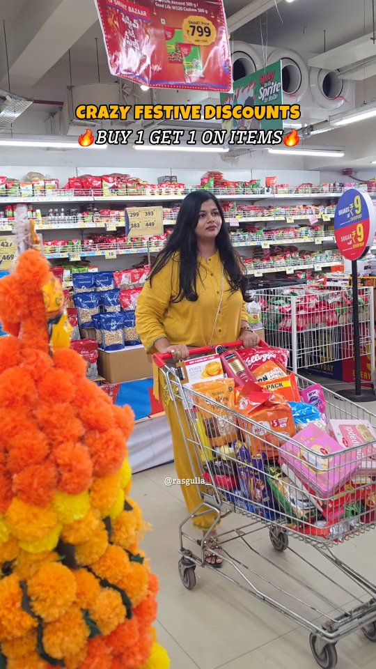 Instagram post by @rasgulla___ for SMART Bazaar. Caption reads: [...] special is right here! 🪔🎁

Visit Smart....