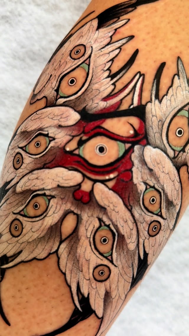 Instagram post by @sulhong_tattooer for EZ Tattoo Supply. Caption reads: Done at @redwaikiki 
Sponsored by @eztattooing....