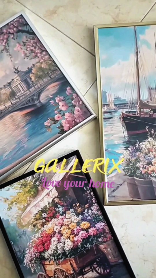 Instagram post by @gloryle98 for Gallerix. Caption reads: Decorating your home has never been....