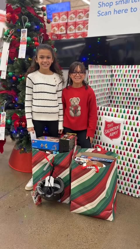 Instagram post by an influencer for The Salvation Army. Caption reads: Spreading some joy with The Salvation Army this....