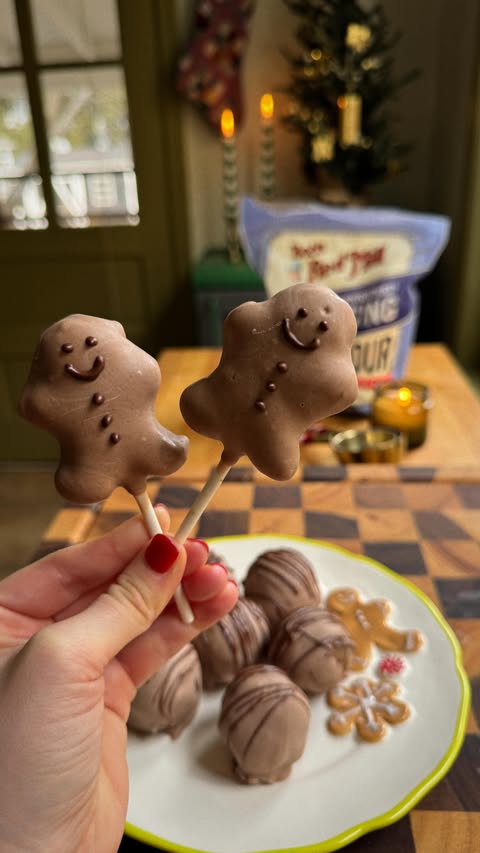 Instagram post by @sokos.kitchen for Bob's Red Mill. Caption reads: SOURDOUGH BROWN BUTTER GINGERBREAD CAKE....