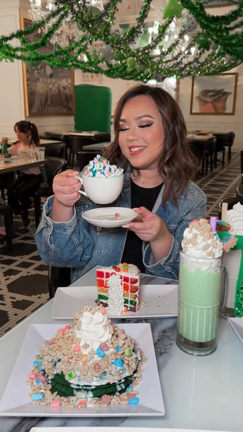 Instagram post by @vegasinstyle for Las Vegas Tips. Caption reads: A little luck, a lot of sweet treats☘️....
