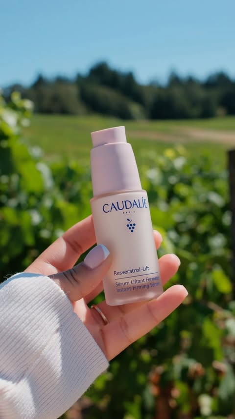 Instagram post by @shaielexis for Caudalie. Caption reads: [...] me loves a formula with receipts 🍇✨....