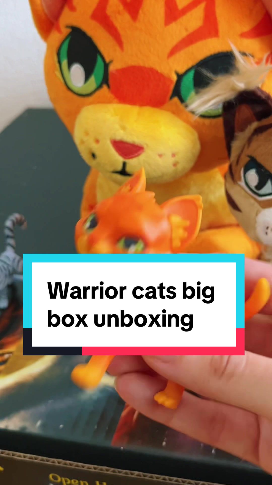 TikTok post by @shinepawart for Bonkers Toys. Caption reads: Thank you @Bonkers Toys and @Warrior Cats for the....