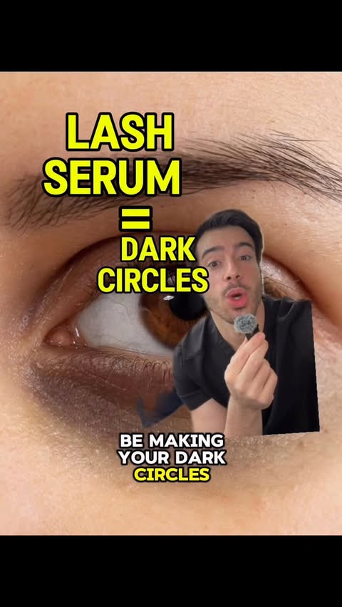 Instagram post by @drcharlesmd for VEGAMOUR. Caption reads: Lash serum = dark circles?! Commen SAFE if you....