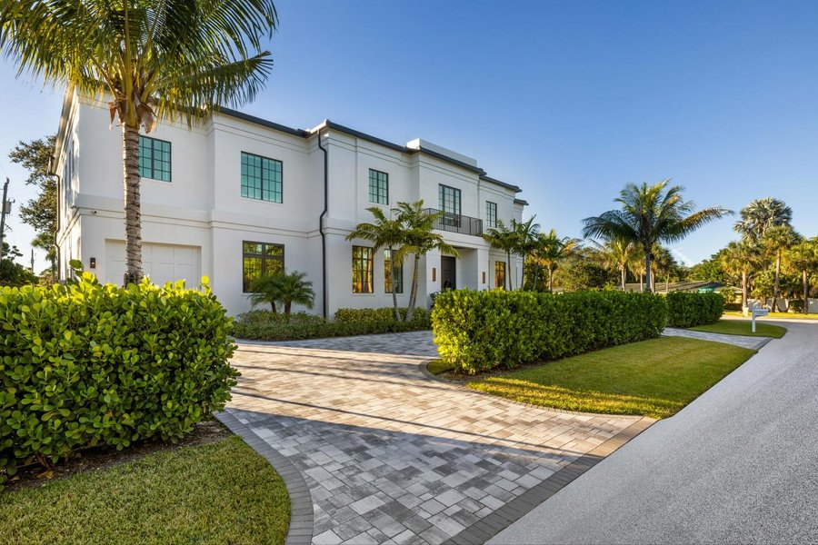 Instagram post by @nickmalinosky for Douglas Elliman. Caption reads: 🚨JUST LISTED🚨 📍Palm Beach Gardens $5,490,000....