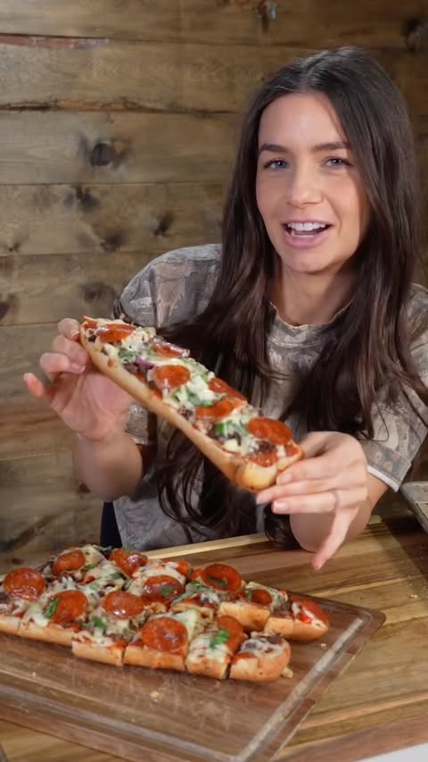Instagram post by @jenniferdanella for Bear Mountain BBQ. Caption reads: Venison French Bread Pizzas.. You’ve gotta try....