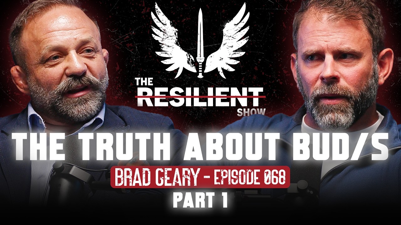 YouTube post by @ResilientShow for Vortex Optics. Caption reads: Navy SEAL Commander Brad Geary: The Truth About....