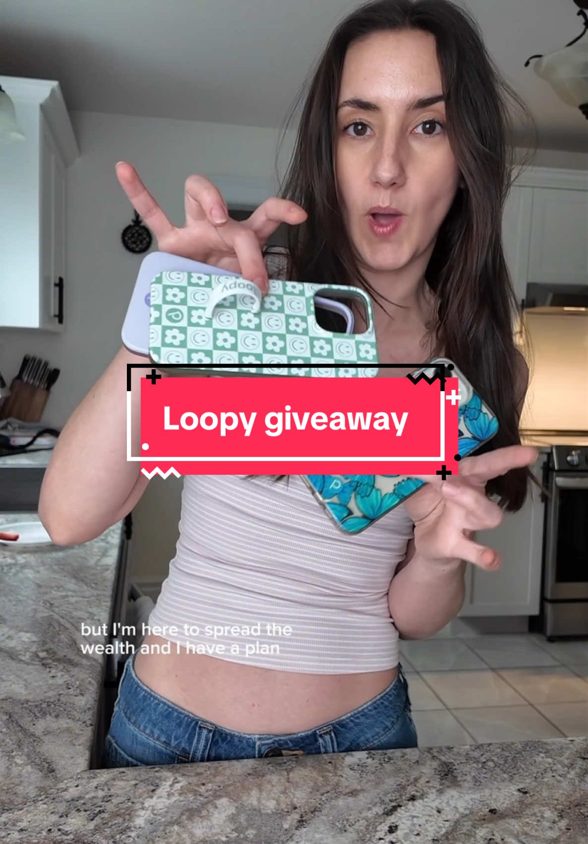 TikTok post by @mac.larena for LoopyCases. Caption reads: Thx to @Loopy® for being The Guinea pig on this....