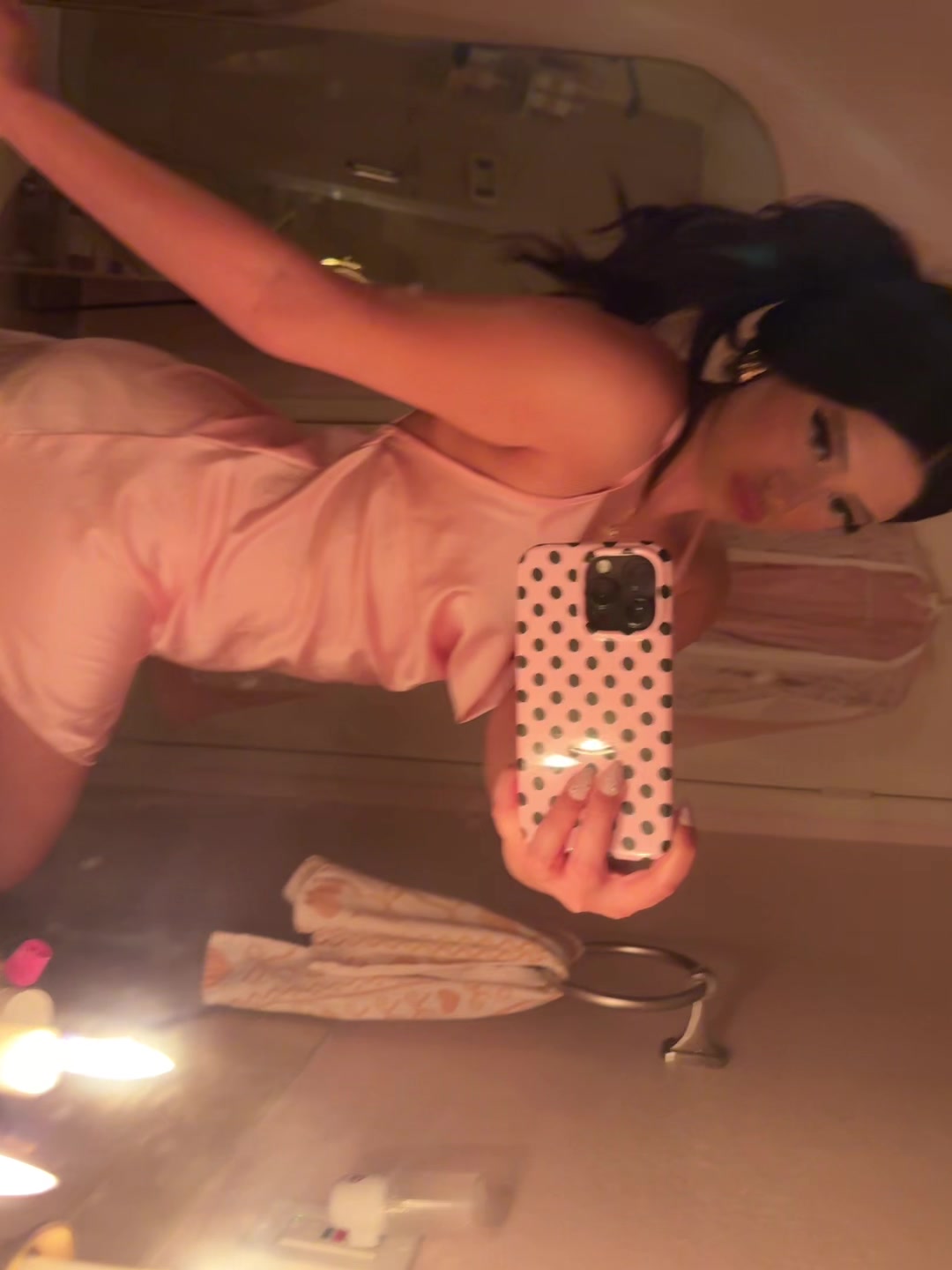 TikTok post by @saintnicolefox for VELVET CAVIAR. Caption reads: This phone case is too cute 🎀🌷 @velvetcaviar....
