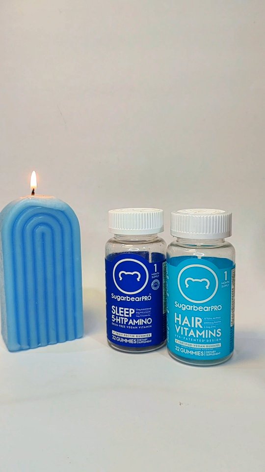 Instagram post by @aqsa.mirofficial for SugarbearPRO. Caption reads: I've been using the SugarbearPro Sleep and Hair....