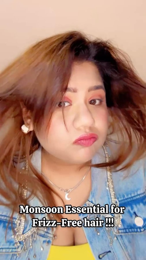 Instagram post by @goyalmadhuri7 for TRESemmé. Caption reads: ✨Frizz-free in just 10 seconds? Yes please!....