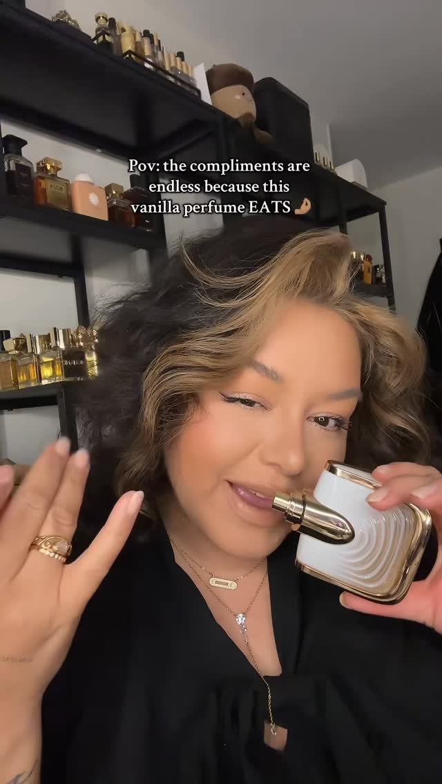 Instagram post by @kimberley.sillage for Elyon Dubai. Caption reads: Aria by @elyondubai is so me-coded and without a....