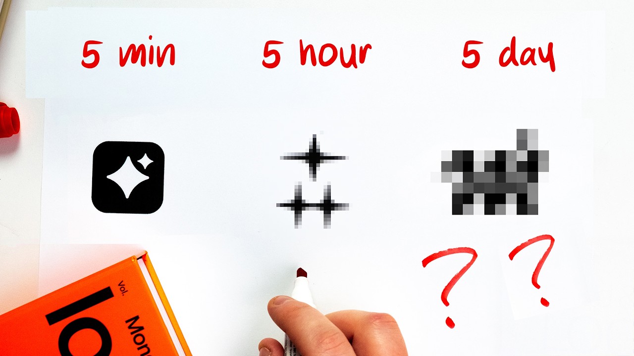 YouTube post by @willpatersondesign for Kittl. Caption reads: I Designed a Real Client’s Logo in 5 Minutes, 5....