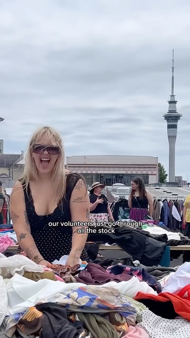 Instagram post by @crushes_shop for Picky. Caption reads: The Auckland Clothes Swap was this Saturday, and....