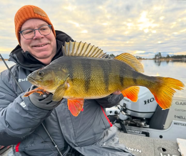 Instagram post by @jorgen_westinfishing for Garmin. Caption reads: [...] @westinfishing @garminsweden @garmin....