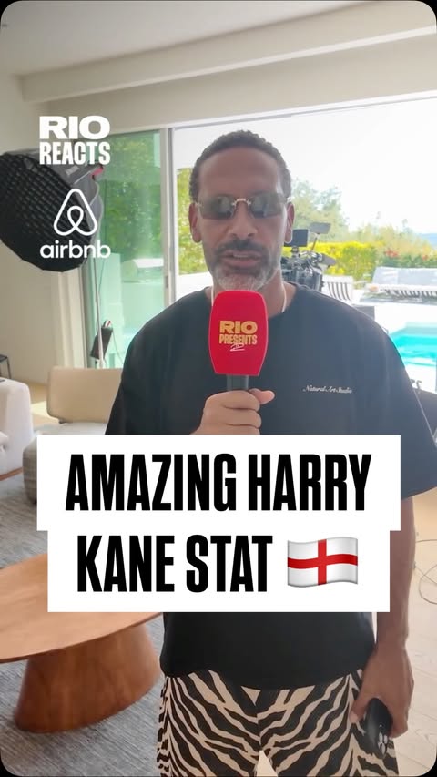 Instagram post by @rioferdinandpresents for Airbnb. Caption reads: [...] expected? Rio Ferdinand is back at his....