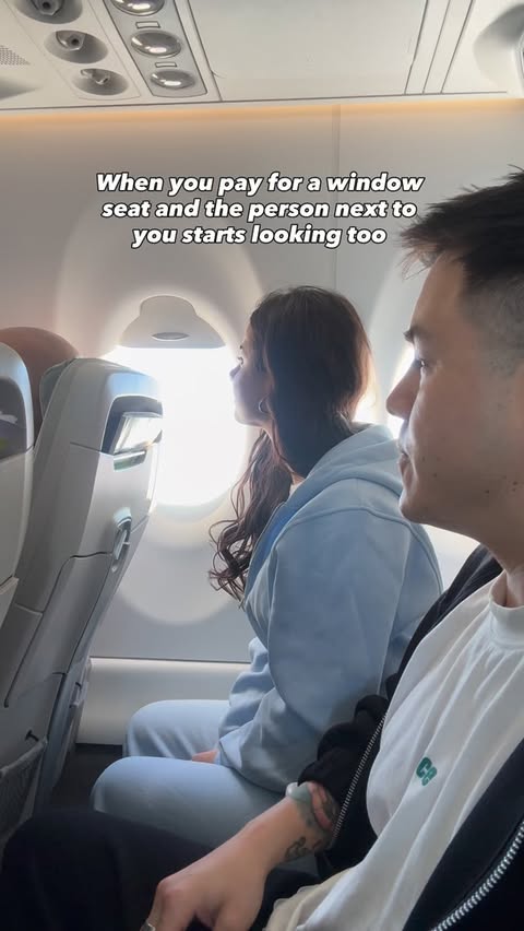Instagram post by @fabianas.lt for airBaltic. Caption reads: When you pay for a window seat on @airbaltic and....