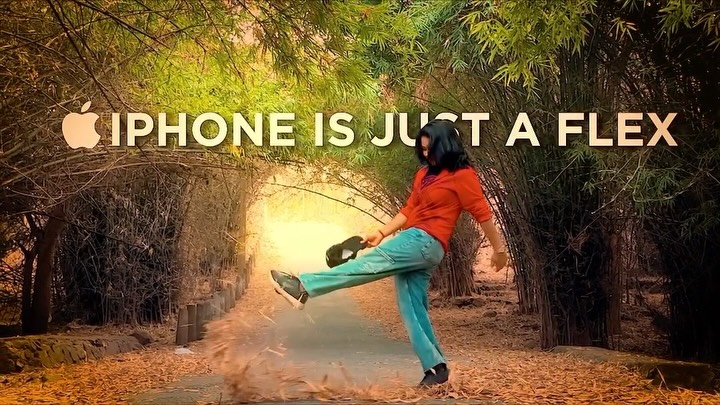 Instagram post by @sambalpurigaana for Apple Music. Caption reads: [...] #flimmaker @apple @helloapple @applemusic....