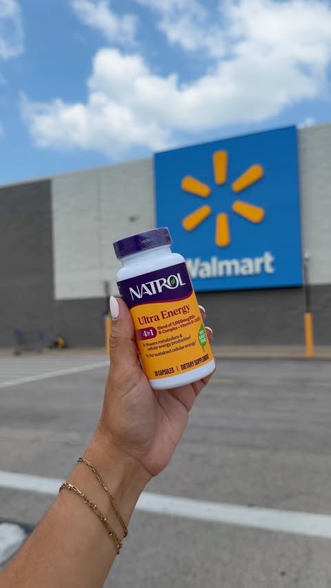 Instagram post by @ohheywalmart for Natrol. Caption reads: Wake up! #AD @‌natrolofficial NOW supports you....