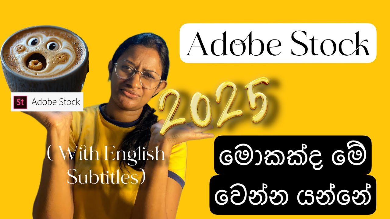 YouTube post by @MacroBuddy for Shutterstock. Caption reads: Discover 4 Adobe Stock Creative Trends 2025: Earn....