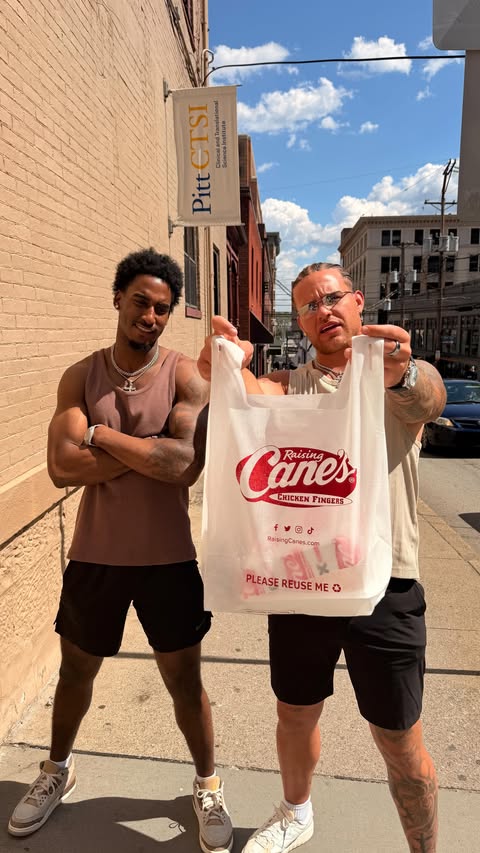 Instagram post by @marcoadonatelli for Raising Cane's. Caption reads: [...] Combo you picking? #caniacambassador....