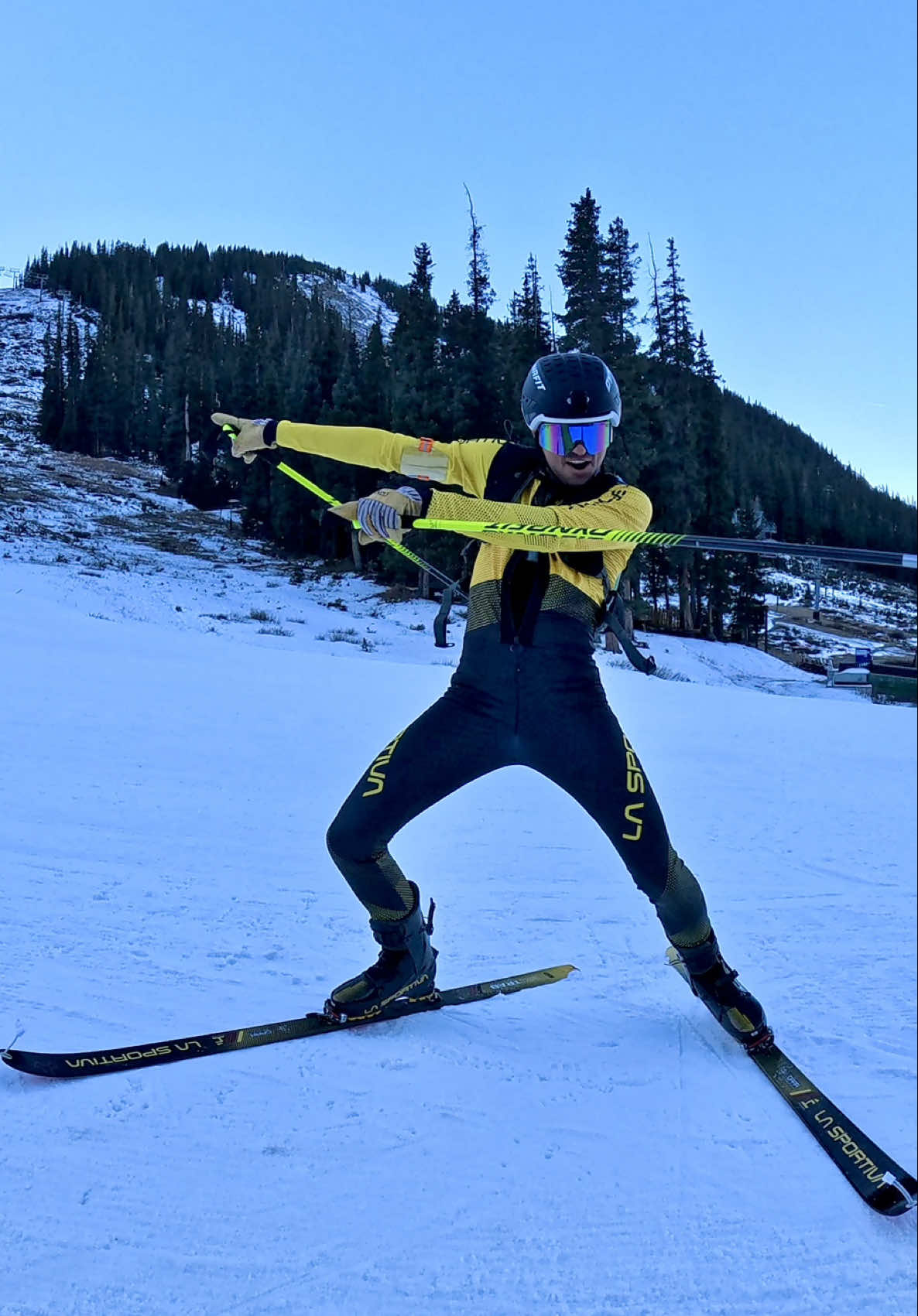 TikTok post by @mikey.mitch for Honey Stinger. Caption reads: Fuel for any & every activity. @Honey Stinger....