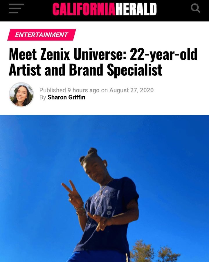 Instagram post by @zenixuniverse for NBC News. Caption reads: Congrats on @zbjagency2.0 making it on the news....