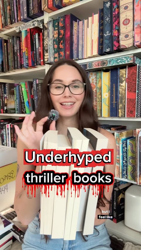 Instagram post by @bethanys_books11 for Gallery Books Group. Caption reads: Severely underrated thriller books! 👀📚 📖Don’t....
