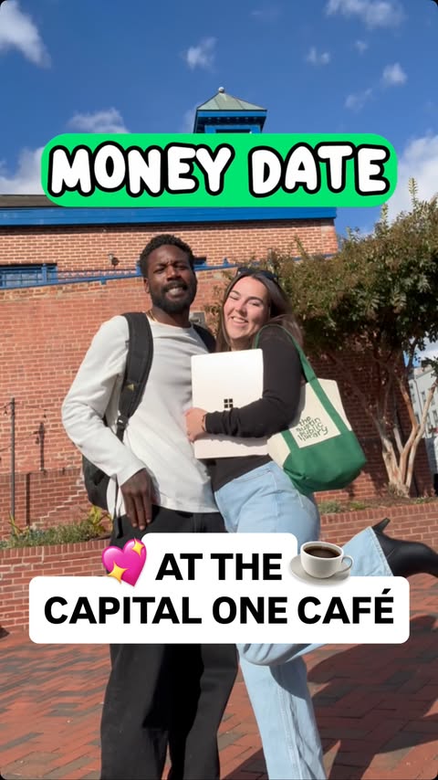 Instagram post by @salarytransparentstreet for Capital One. Caption reads: #CapitalOnePartner 💚 Come with us on a money date....